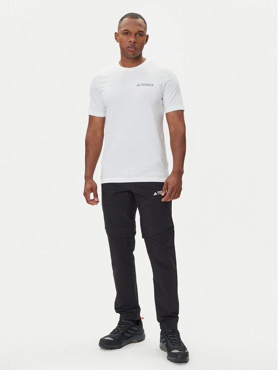 adidas adidas Футболка Terrex Graphic JW3559 Білий Regular Fit