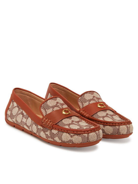 Coach Mokasíny Coach CAS68 Hnědá