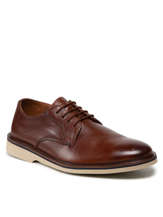 Clarks Туфлі Clarks Malwood Plain 261595627 Коричневий