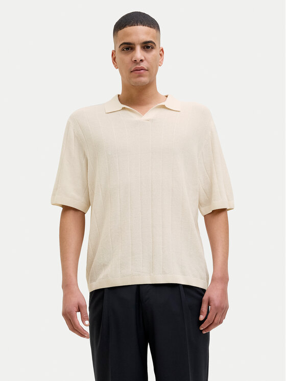 Jack & Jones Jack & Jones Поло Varenna 12272578 Бежевий Relaxed Fit