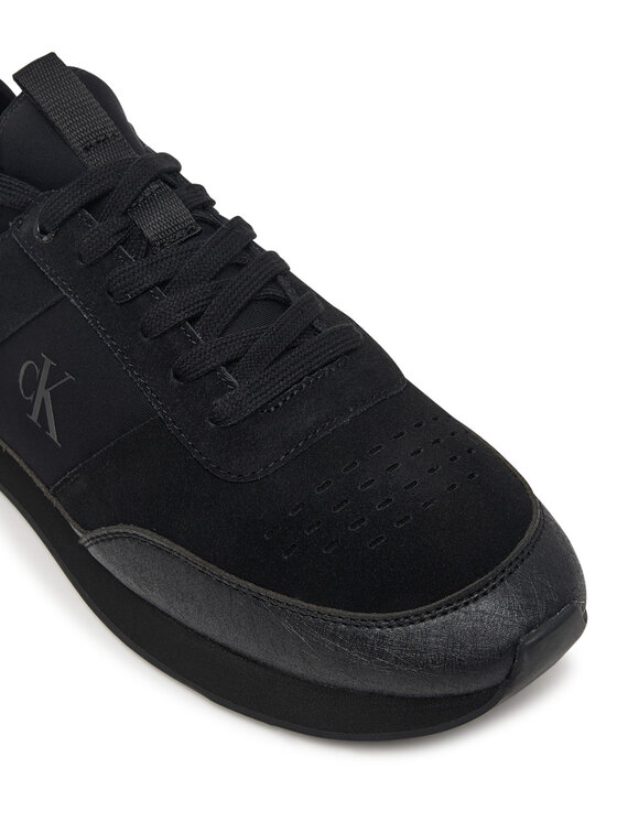 Calvin Klein Αθλητικά Calvin Klein Retro Runner Sock Laceup Mix HM0HM02305 Μαύρο