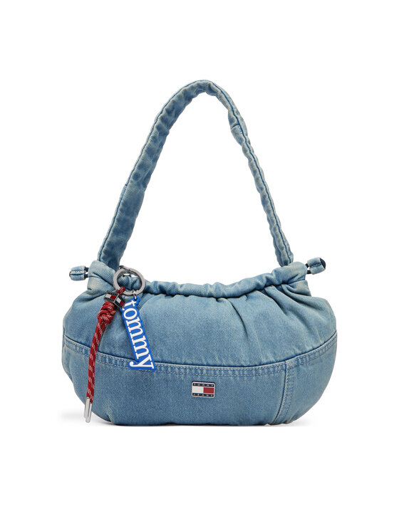 Tommy Jeans Torbica Tommy Jeans Tjw Icon Charms Denim Shlder Bag AW0AW18883 Plava