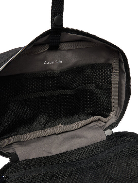 Calvin Klein Geantă pentru cosmetice Calvin Klein Emblem Aop Washbag LV04D1208G Negru