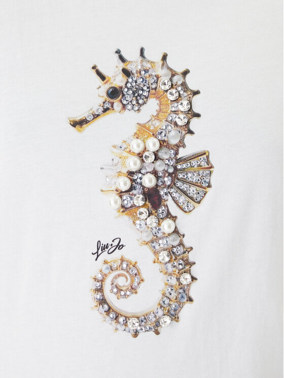 Liu Jo Liu Jo Camiseta WA6237 JS923 Blanco Regular Fit
