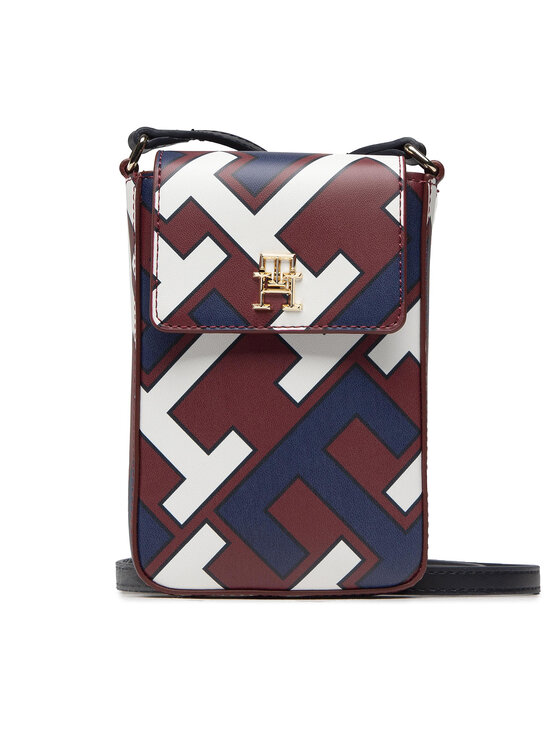 Tommy Hilfiger Telefono dėklas Tommy Hilfiger Iconic Tommy Phone Pouch Mono AW0AW14002 Spalvota