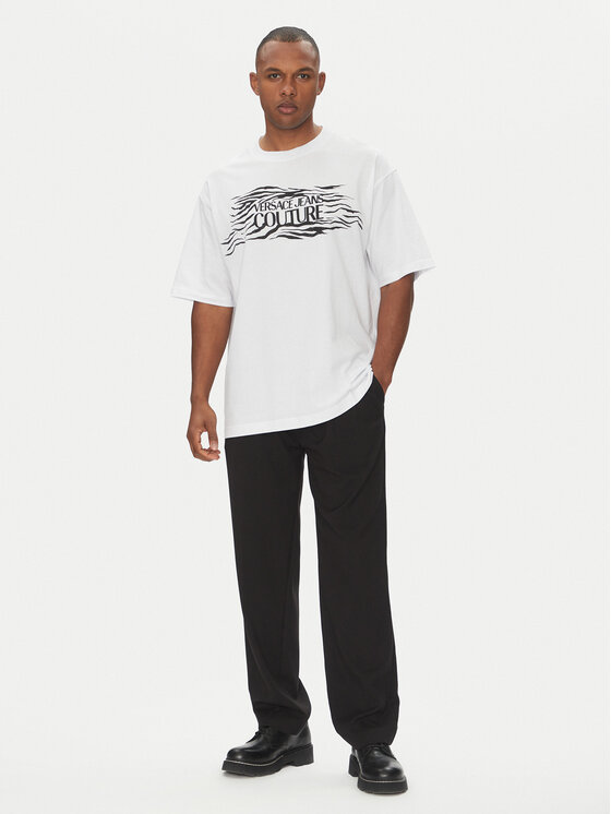 Versace Jeans Couture Versace Jeans Couture Футболка 78GAH6L1 Білий Regular Fit