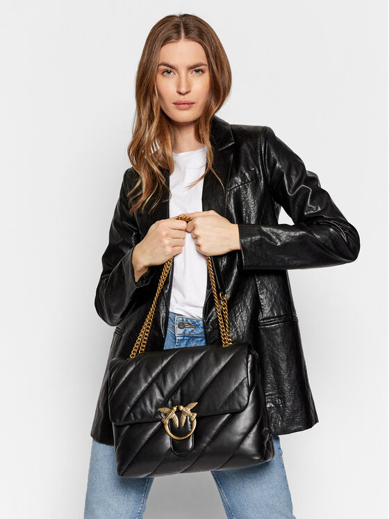 PINKO Borsetta Pinko Love Big Puff Maxy Quilt 5 Cl PE 22 PLTT 1P22JB Y7SR Nero