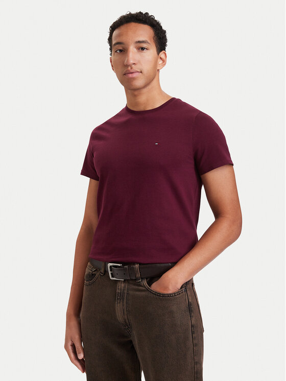 Tommy Jeans Tommy Jeans Camiseta DM0DM04411 Violeta Slim Fit