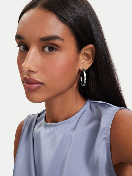 Guess Σκουλαρίκια Guess JUBE06 437JW Ασημί