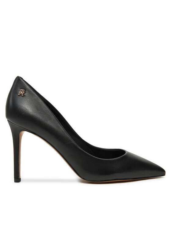 Tommy Hilfiger Magassarkú Tommy Hilfiger Essential Pointed Pump FW0FW07533 Fekete