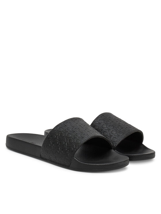 Calvin Klein Natikači Calvin Klein Pool Slide Mono HW0HW02541 Črna
