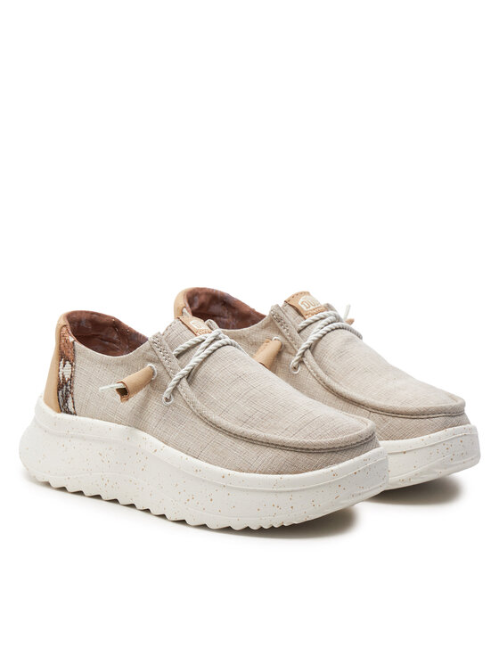 Hey Dude Félcipő Hey Dude Wendy Peak Woven 40413-106 Bézs