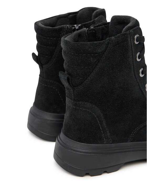 Geox Polokozačky Geox J Kiddartah Wpf J56NDA 00022 C9999 S Černá