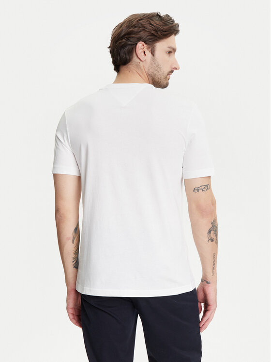 Tommy Hilfiger Tommy Hilfiger T-shirt Fathers Day MW0MW39356 Bianco Regular Fit