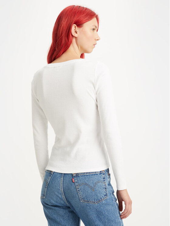 Levi's® Levi's® Marškinėliai Baby Tee A48910001 Balta Slim Fit