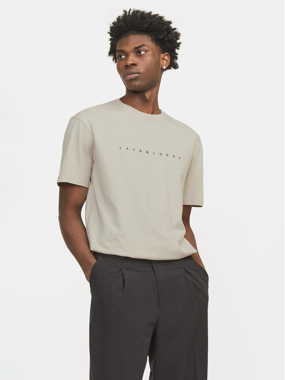 Jack & Jones Jack & Jones Футболка Star 12234746 Бежевий Relaxed Fit