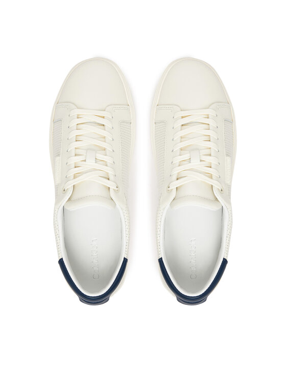 Calvin Klein Laisvalaikio batai Calvin Klein Clean Cup Low Laceup Perf Lth HM0HM01870 Balta
