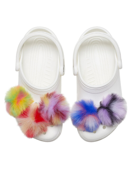 Crocs Ozdoba na topánky Crocs Jibbitz Dyed Puff 5 Pack 10012135 Farebná