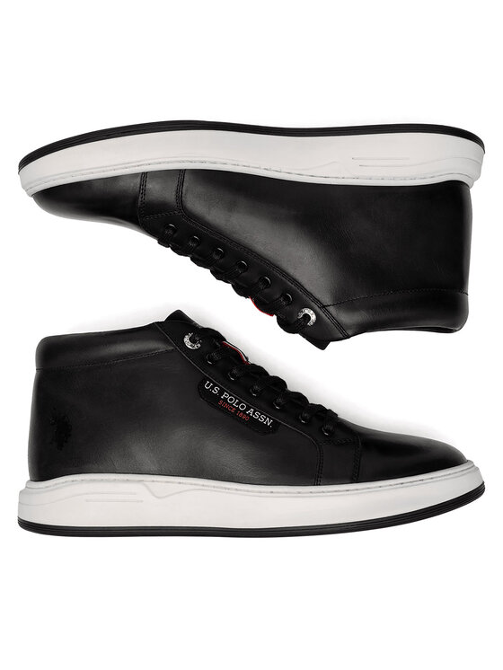 U.S. Polo Assn. Черевики U.S. Polo Assn. BASKET001M/DL1 Чорний