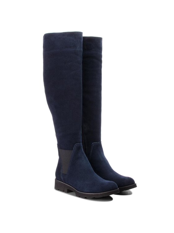 Sergio Bardi Cizme lungi muschetar Sergio Bardi Casei FW127363018GM Bleumarin