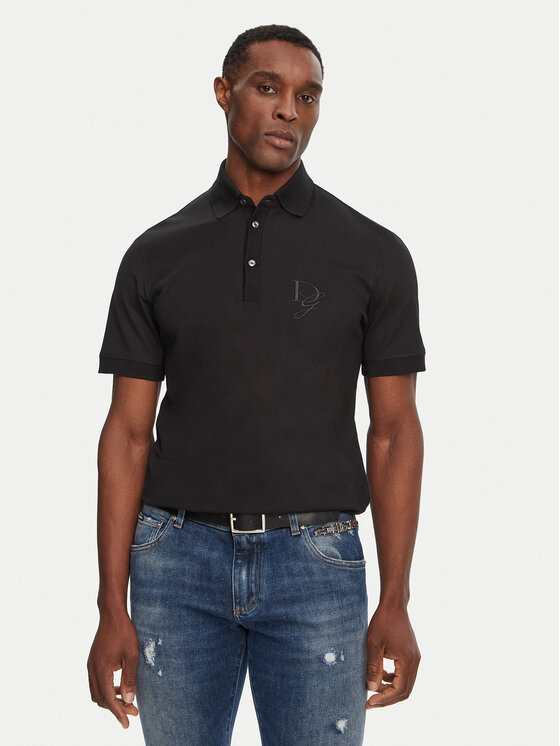 Dolce&Gabbana Dolce&Gabbana Polo G8SG0Z G7N4P Μαύρο Regular Fit