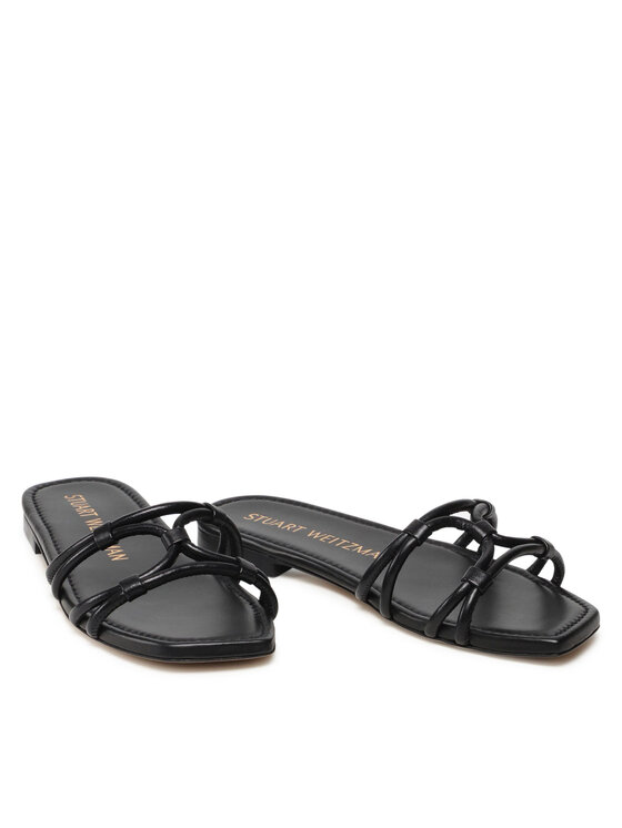 Stuart Weitzman Chanclas Stuart Weitzman Wovenknotslidesandal SA616 Negro
