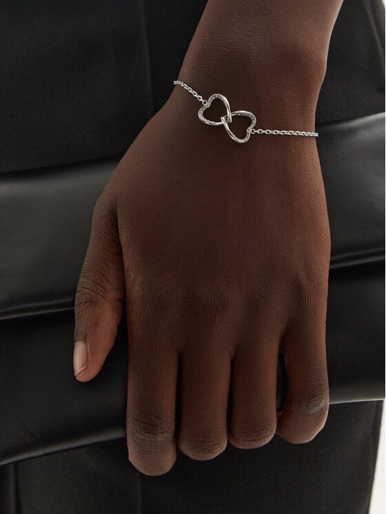 Guess Bransoletka Guess JUBB0461 8JW Srebrny