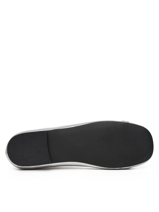 LOVE MOSCHINO Балетки LOVE MOSCHINO JA11011G1MIF090B Срібний