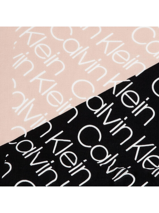 Calvin Klein Šál/Šatka Calvin Klein Dressed Up Logo Scarf K60K605413 Čierna