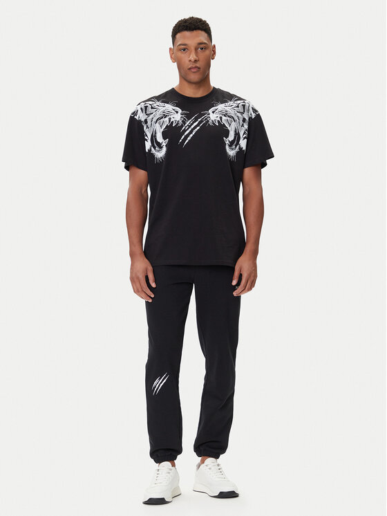 Plein Sport Plein Sport T-Shirt FAEC MTK8360 STE001N Μαύρο Loose Fit