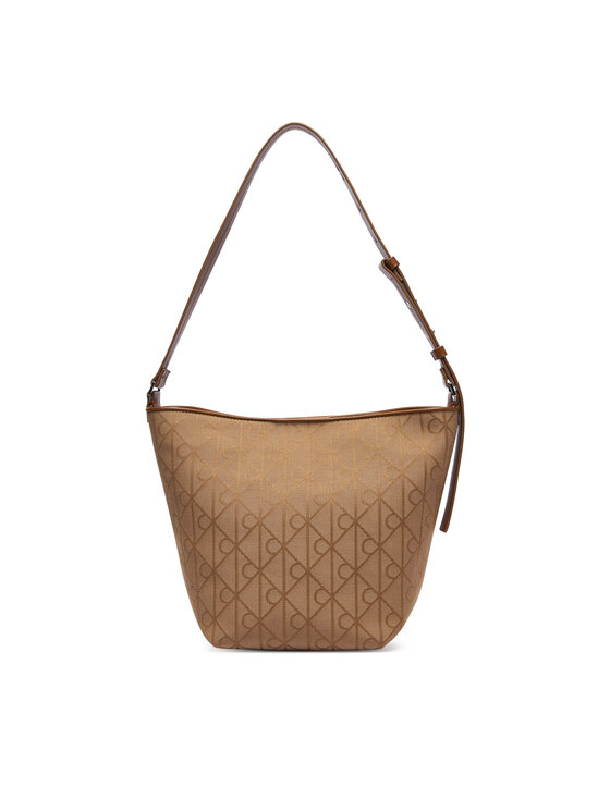 Calvin Klein Τσάντα Calvin Klein Emblem Aop Jacquard Camera Bag LV04F3535G Καφέ