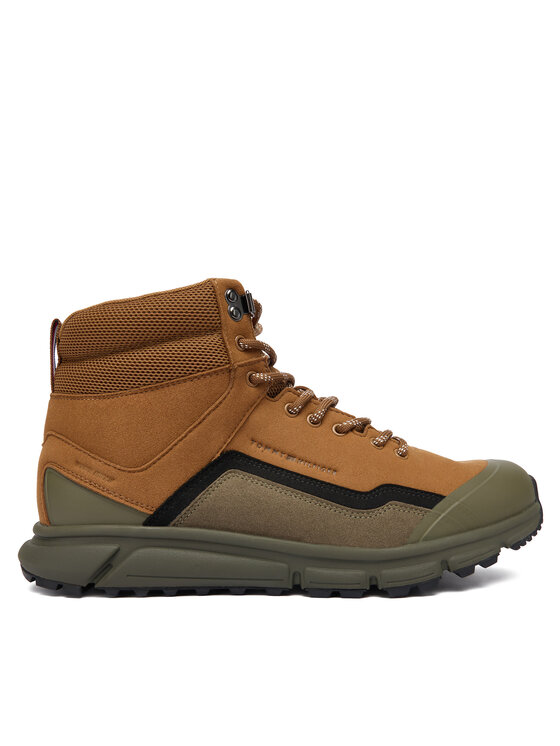 Tommy Hilfiger Μποτίνια Tommy Hilfiger Outdoor Runner Hi Wpm FM0FM05575 Καφέ