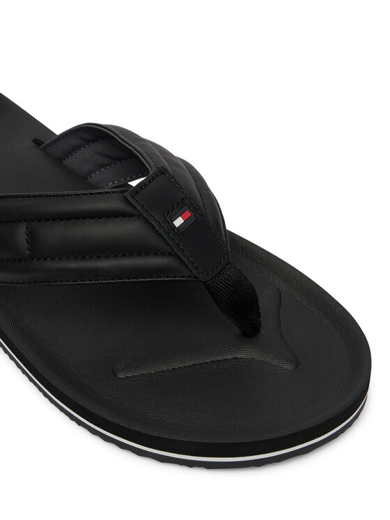 Tommy Hilfiger Japanke Tommy Hilfiger Hilfiger Padded Beach Sandal FM0FM05801 Crna