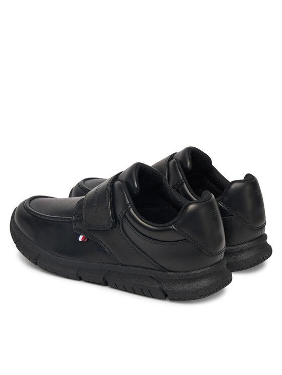Tommy Hilfiger Poltopánky Tommy Hilfiger Low Cut Velcro Shoe T3B4-33176-1355 S Čierna