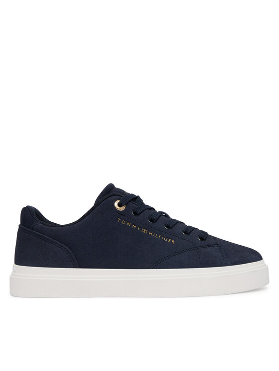 Tommy Hilfiger Sneakersy Tommy Hilfiger Logo Cupsole Trainers FW0FW09109 Granatowy
