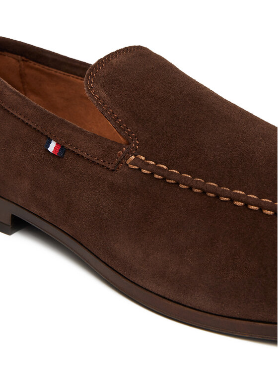 Tommy Hilfiger Mokasíny Tommy Hilfiger Hilfiger Flexible Suede Loafer FM0FM05496 Hnědá