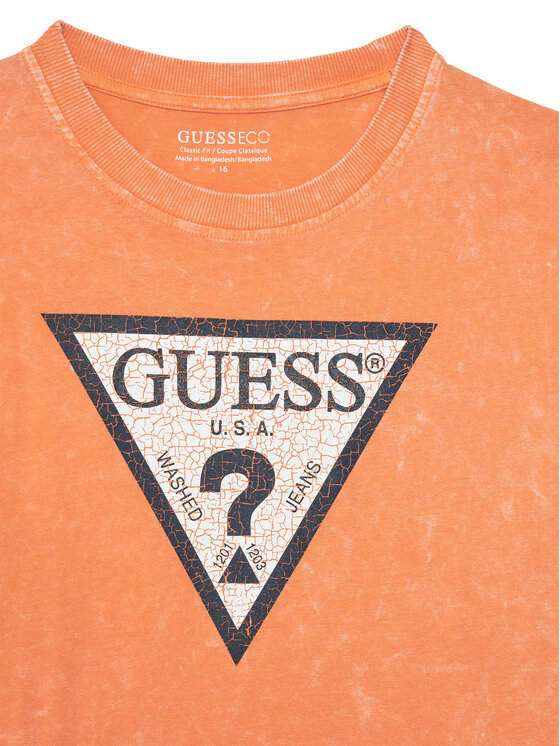 Guess Guess Футболка L6GI18 K8HM4 Оранжевий Relaxed Fit