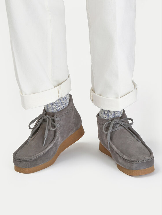 Черевики Clarks Wallabee Evo Bt 26174938 Сірий | Evzuttya.com.ua