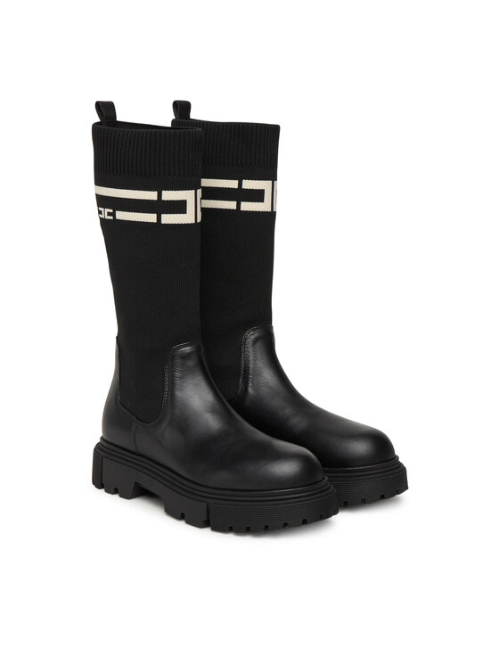 Elisabetta Franchi Kozaki Elisabetta Franchi Boot F4A6-E0427-1316 Czarny