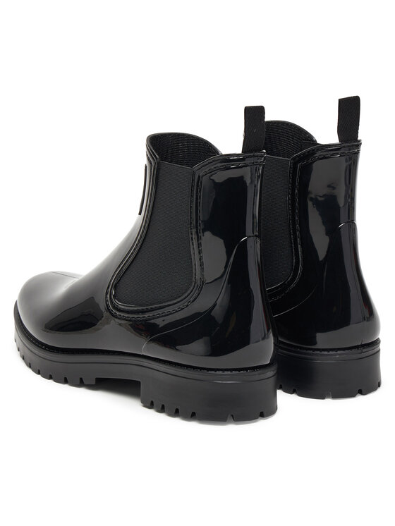 HUGO Гумові чоботи HUGO Tabita Rain Bootie 50498397 Чорний
