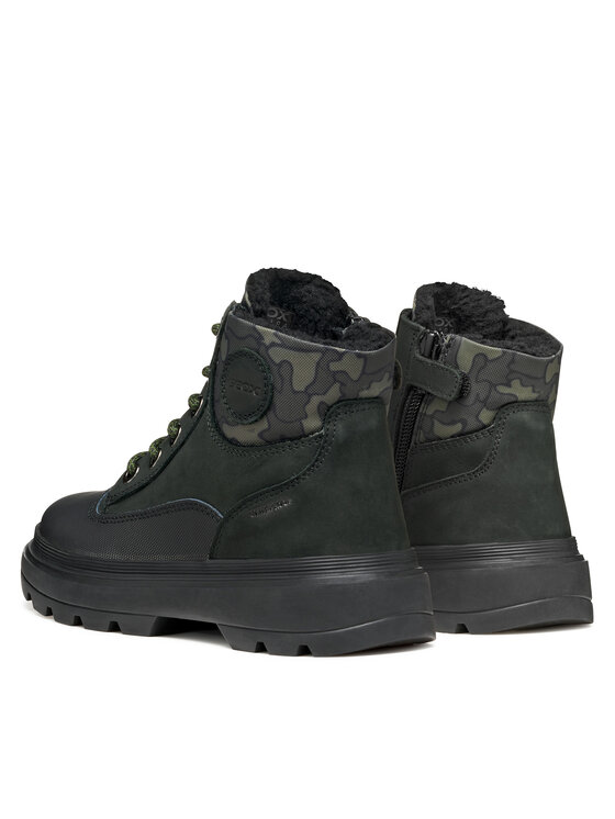 Geox Šnurovacia obuv Geox J Kiddartah Wpf J56MLB 032MN C0033 S Čierna