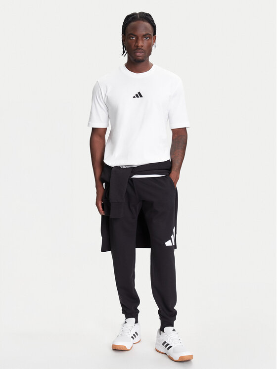 adidas adidas Футболка Essentials Small Logo JF1092 Білий Regular Fit
