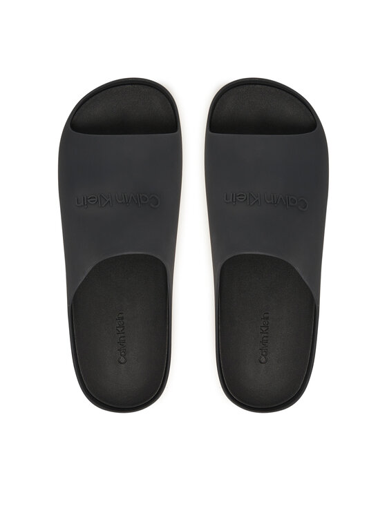 Calvin Klein Klapki Calvin Klein Jelly Slide HM0HM02014 Czarny
