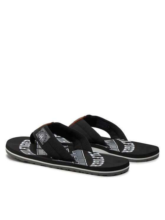 Tommy Hilfiger Джапанки Tommy Hilfiger Essential Th Beach Sandal FM0FM01369 Черен