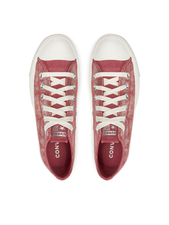Converse Кеди Converse Chuck Taylor All Star Lift Platform Suede Shimmer A11634C Рожевий