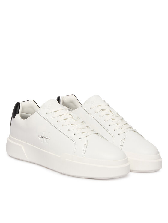 Calvin Klein Laisvalaikio batai Calvin Klein Chunky Cupsole Laceup Lth YM0YM01344 Balta