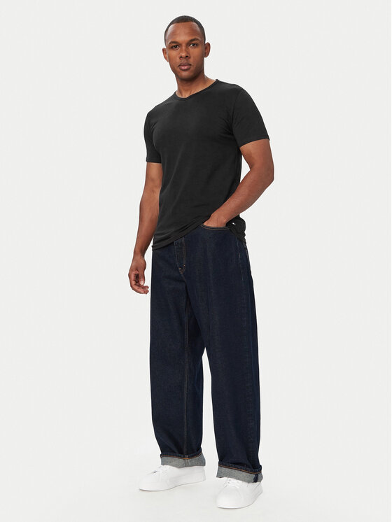 Tommy Hilfiger Tommy Hilfiger Conjunto de camisetas UM0UM03929 Negro Slim Fit