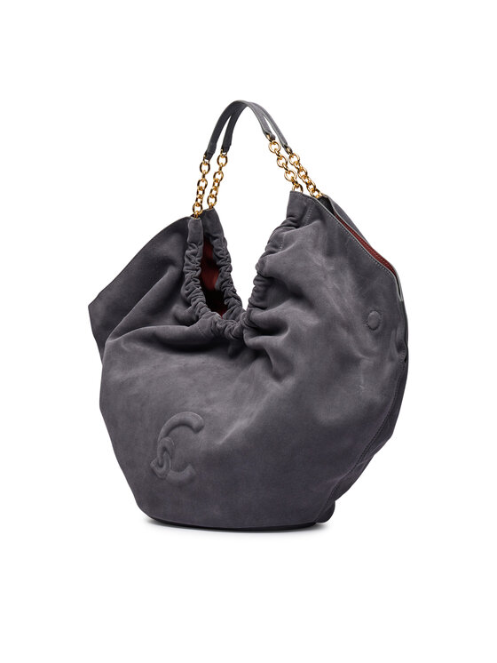 Coccinelle Дамска чанта Coccinelle U5F Coccinellesmash Suede Bim E1 U5F 11 01 01 Сив