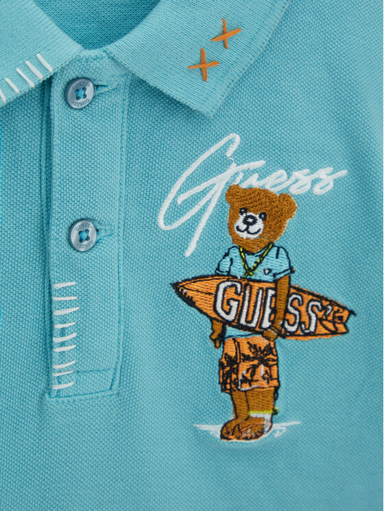 Guess Guess Pólóing N6GP01 K9WF4 Kék Regular Fit