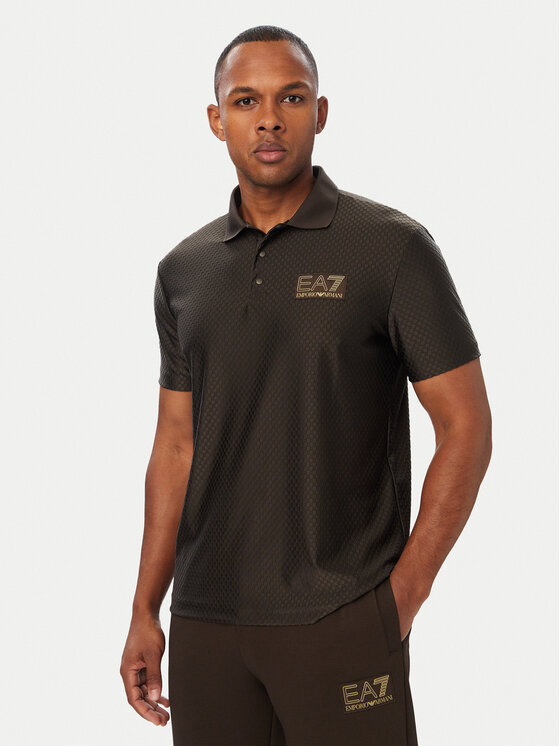 EA7 Emporio Armani EA7 Emporio Armani Polo 7M002256 AF26529 U6027 Marrón oscuro Regular Fit